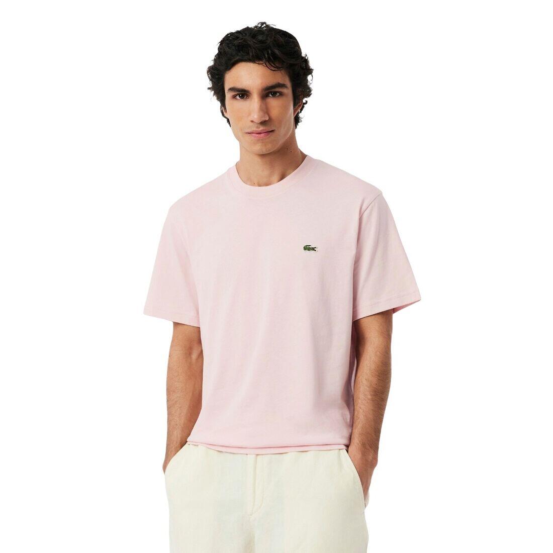 Camiseta Rosa Lacoste de Corte Clásico Nidus de Punto de Algodón 2/5