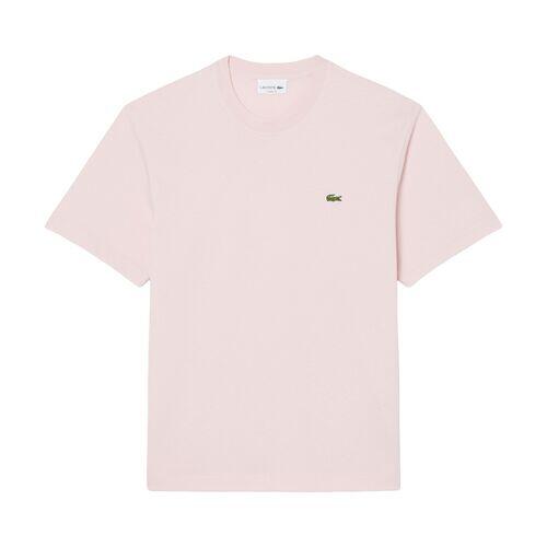 Camiseta Rosa Lacoste de Corte Clásico Nidus de Punto de Algodón 5/5