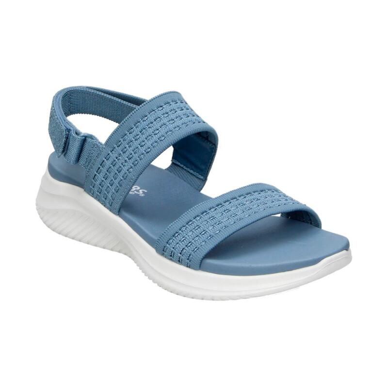 Sandalias Planas Mujer Skechers Ultra Flex 3.0 All About U Azul 2/4