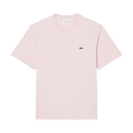 Camiseta Rosa Lacoste de Corte Clásico Nidus de Punto de Algodón