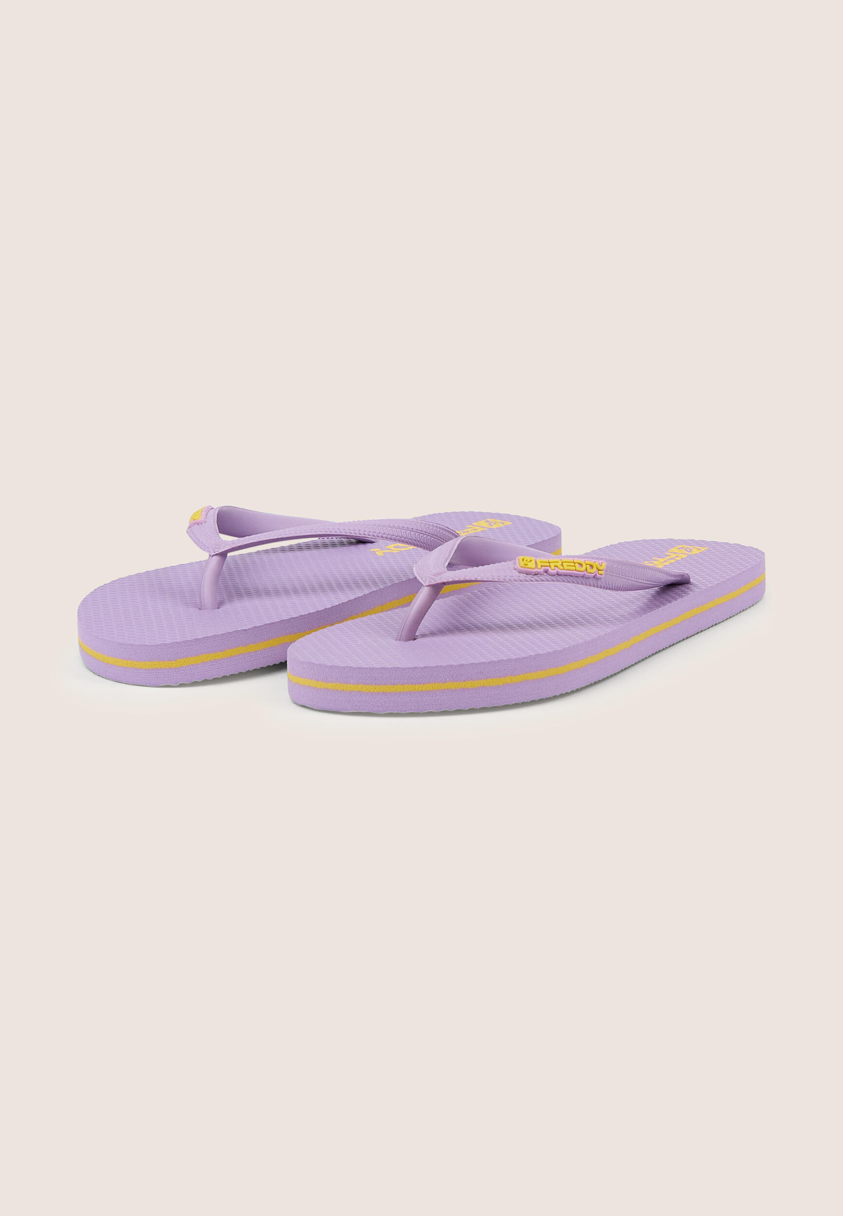 Infradito flip-flop donna con riga a contrasto e loghi 2/3