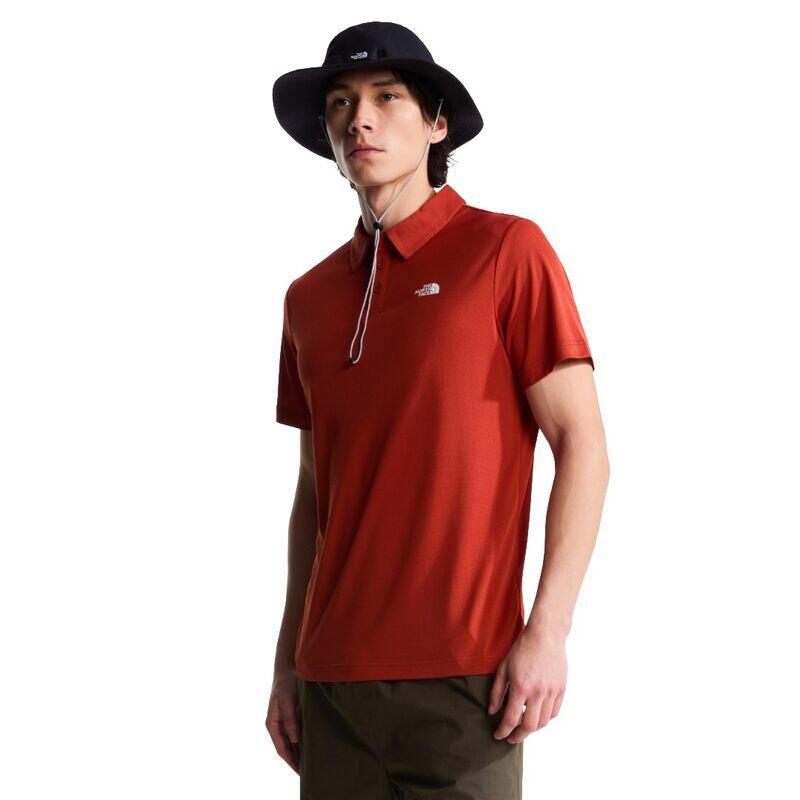 Polo The North Face Tanken da uomo, maniche corte, rosso 3/5