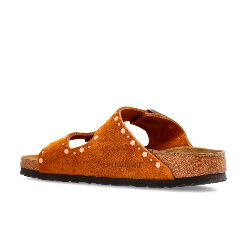 SandÁlias Rasas Mulher Birkenstock Arizona Rivet Castanho 3/4