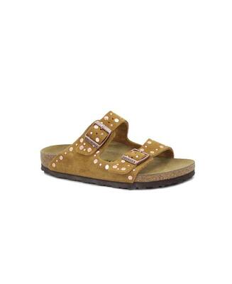 Platte sandalen dames birkenstock arizona rivet bruin