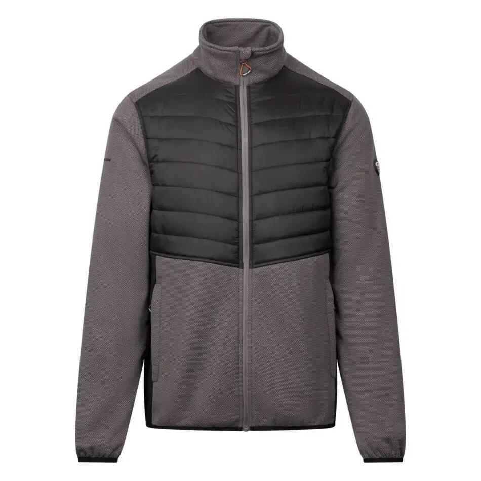 Mens 2 Zip Pockets With Chin Guard Fleece Jacket - Hanlonton