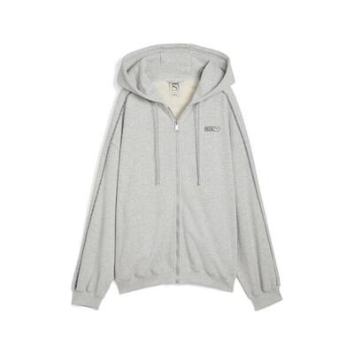 Oversized hoodie met volledige rits dames puma
