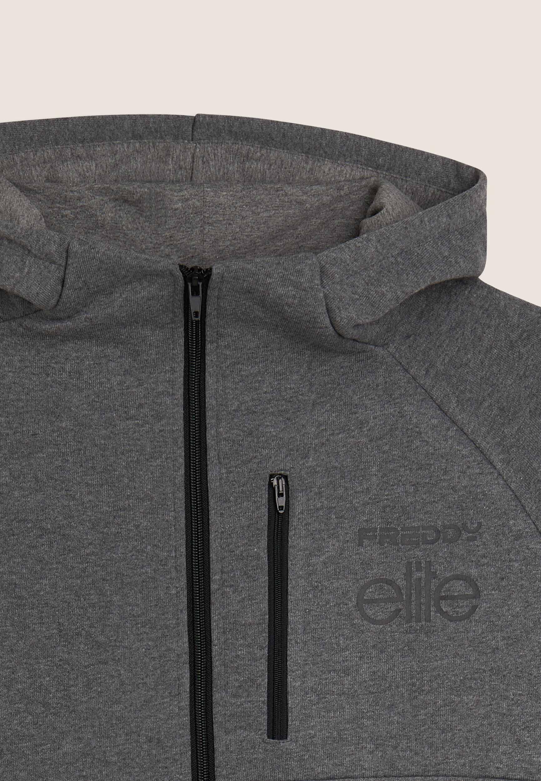 Sweat-shirt mélangé à capuche pour hommes conçu par Freddy pour ELITE 3/3