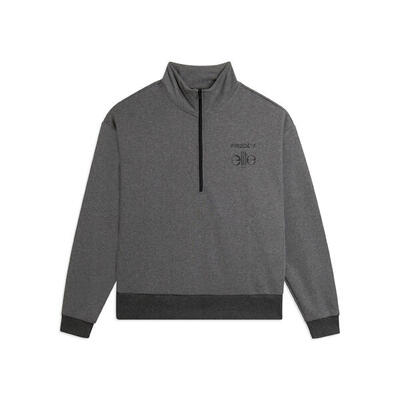 Felpa Comfort Fit Donna Mélange con Mezza Zip Freddy x ELITE