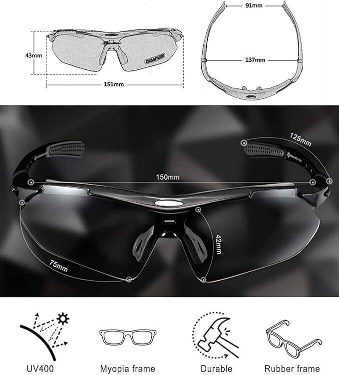 ROCKBROS Fahrradbrille Sonnenbrille outdoorsports 4/4