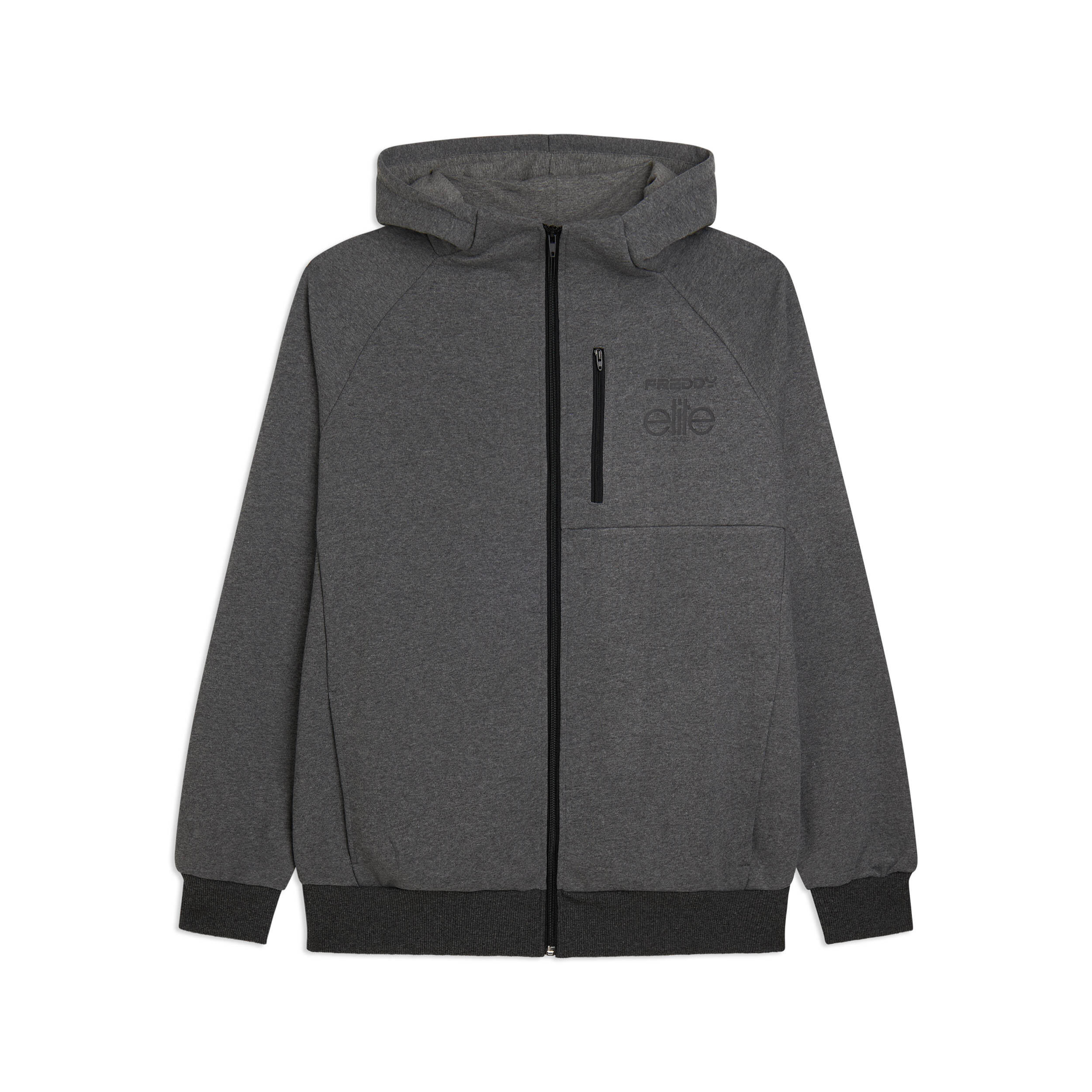Sweat-shirt mélangé à capuche pour hommes conçu par Freddy pour ELITE 1/3