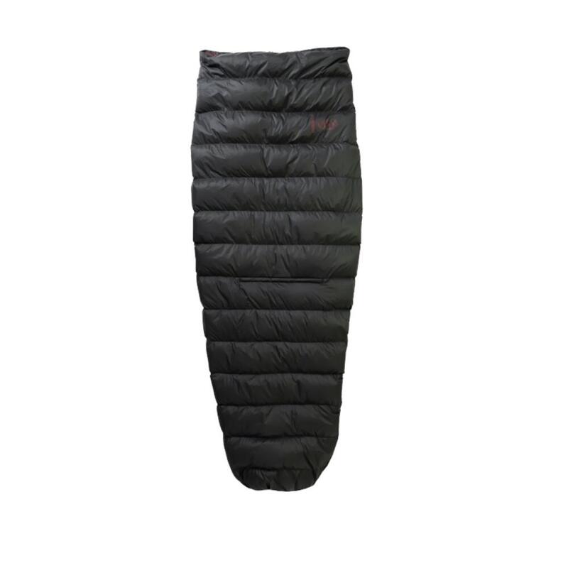 Spací pytel ve stylu deky Multi Quilt 250 Jet Black - Fired Brick 200