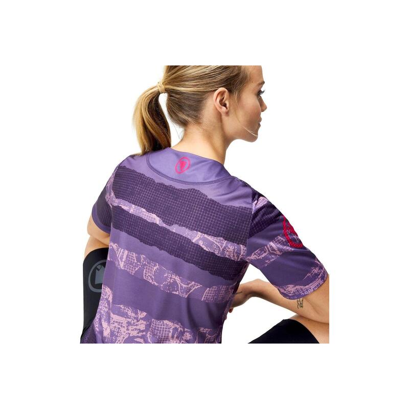 Tricou de ciclism pentru femei Endura Patchwork Ltd W