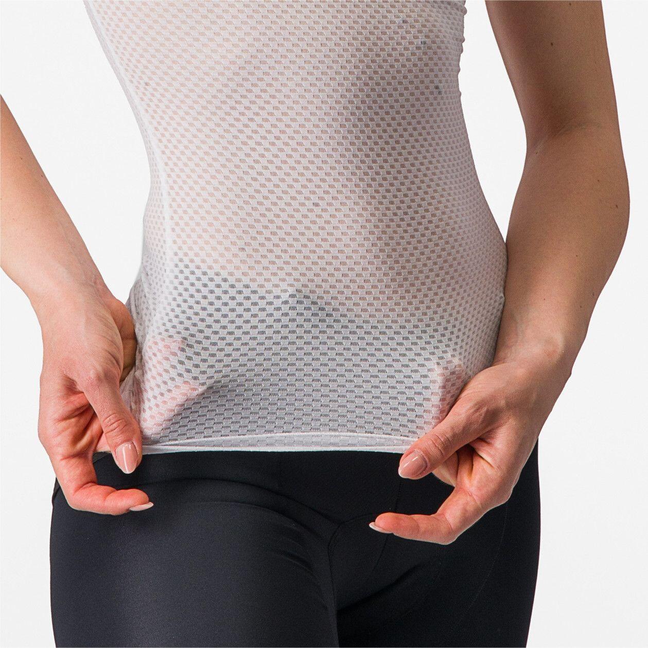 Maillot de Corps Manches Courtes Femme Castelli Pro Mesh Blanc 4/7