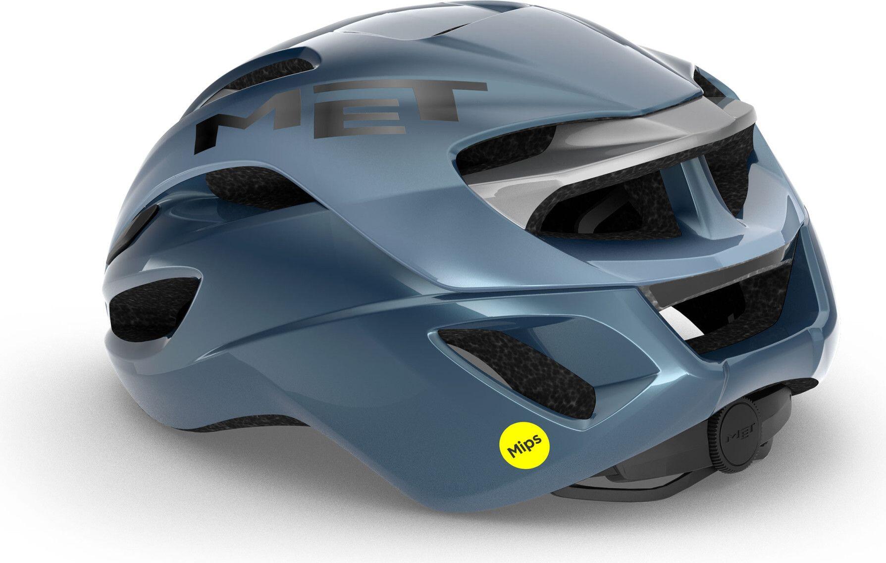 Casque Route MET Rivale Mips Bleu/Silver 3/6