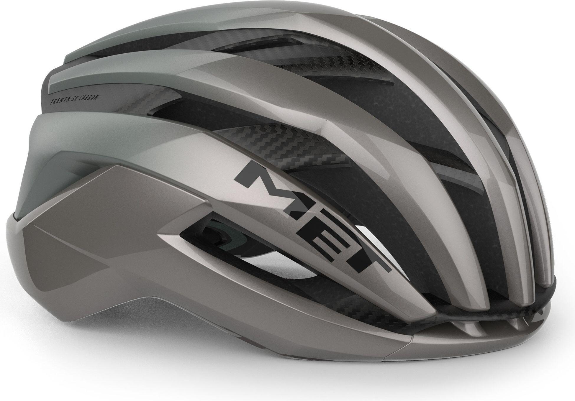 MET Trenta 3K Carbon Road Casco grigio 2/5