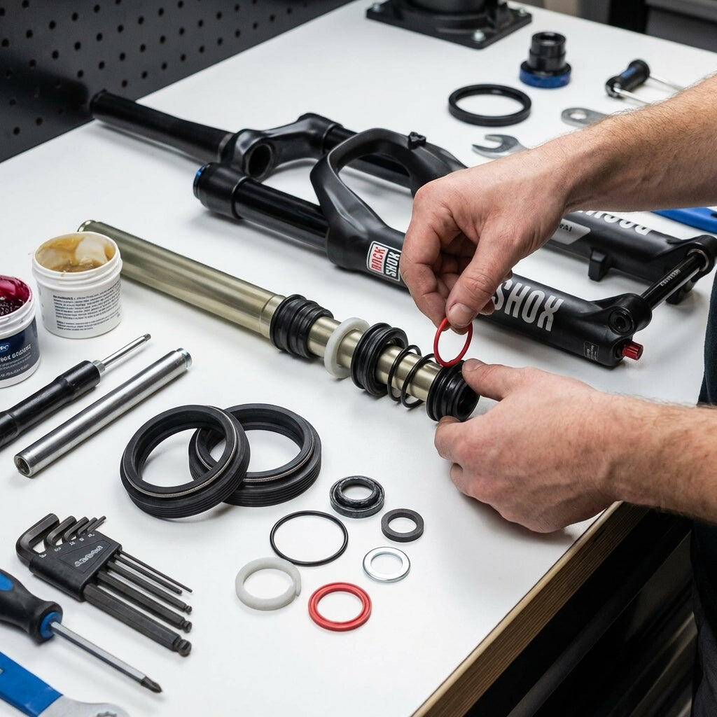 Fork seal kit Rockshox Basic Dustrings,O-Ring Pike Dj