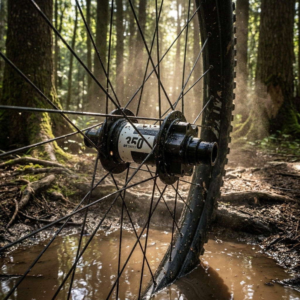 DT SWISS voorwielnaaf 350 MTB schijfrem 110 mm 2/2