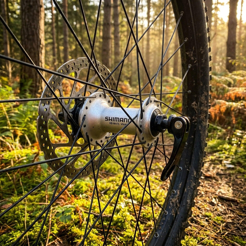 Moyeu avant SHIMANO HB-M475 6 trous, axe à serrage rapide 2/2