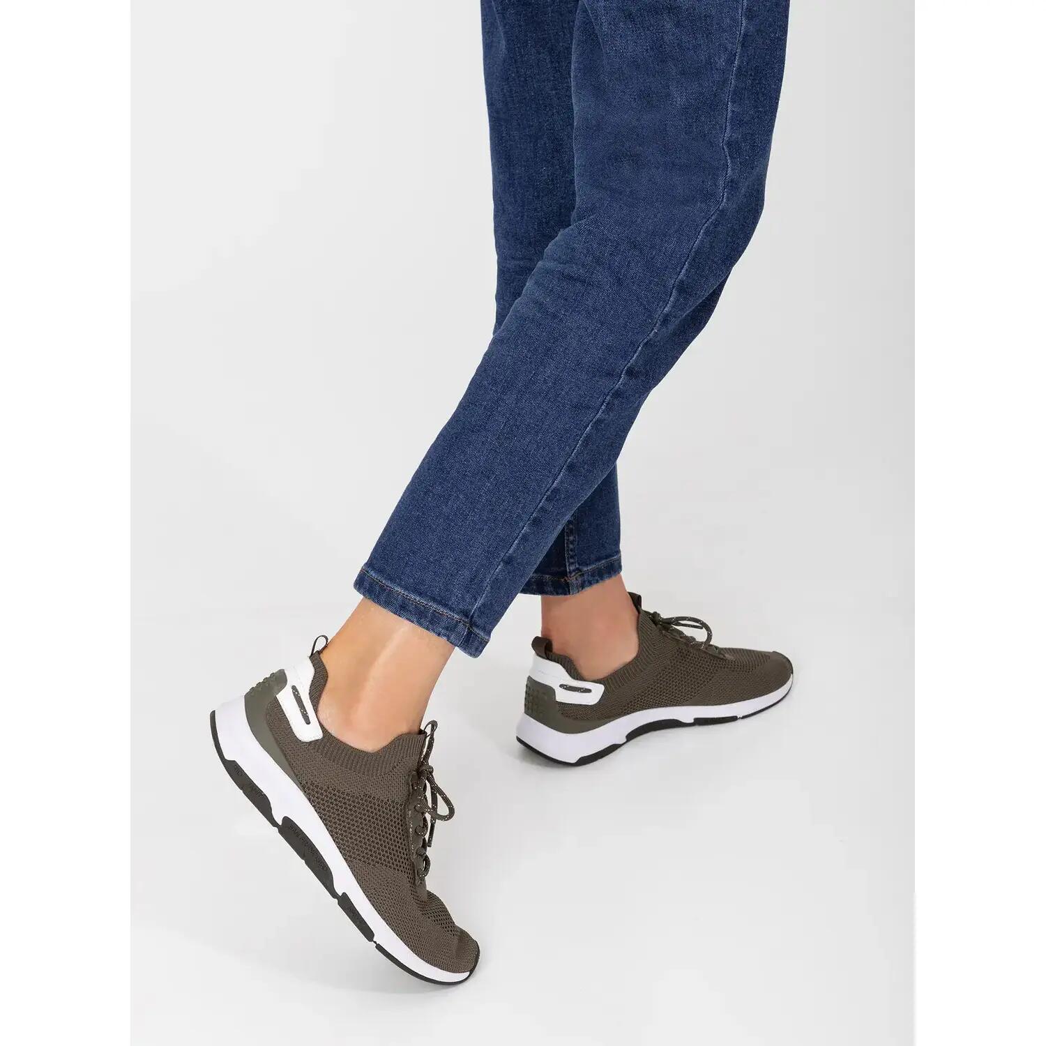 Chaussures - Running - Femme - Lacets, Semelle 30 mm - JELLINA - Vert 5/5