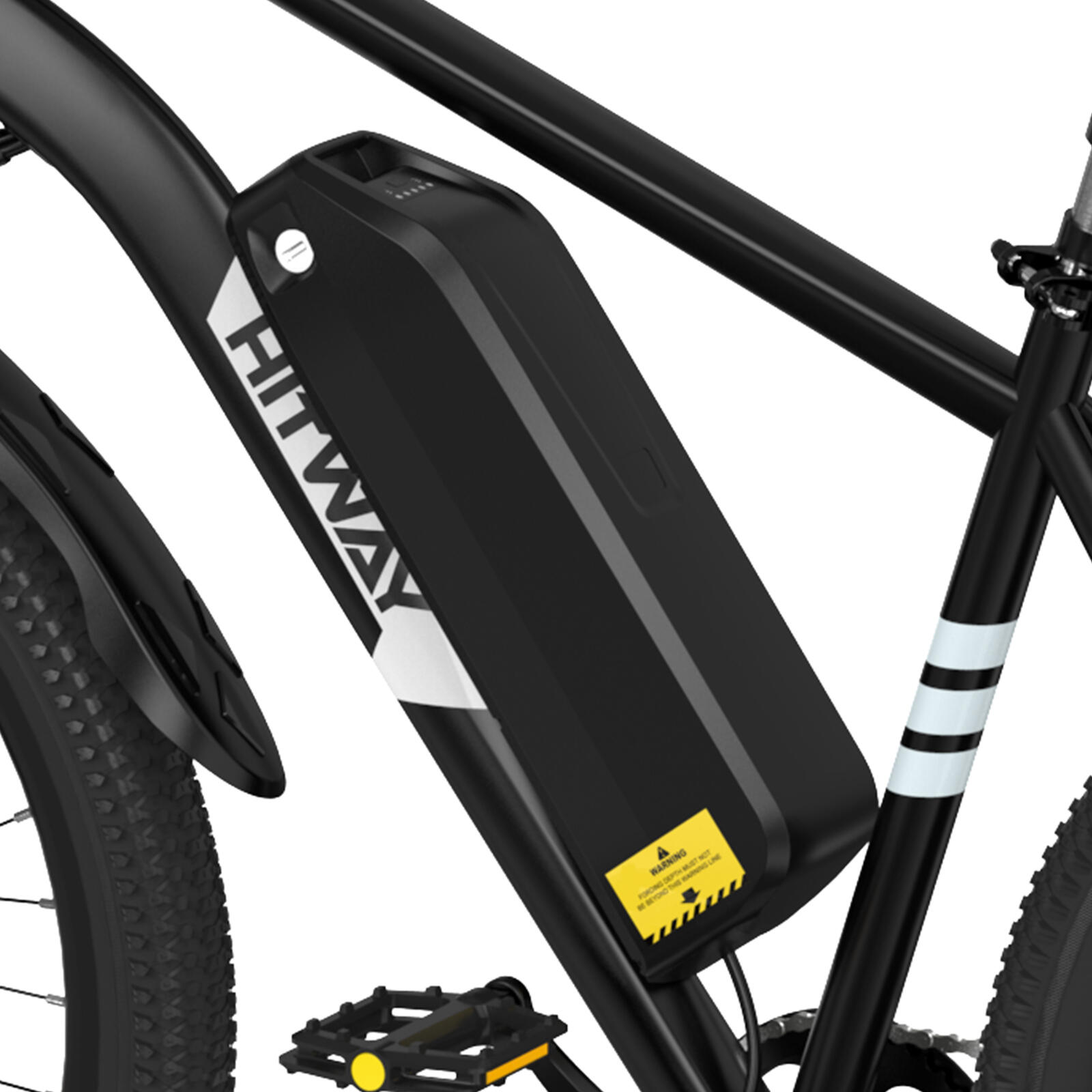 Homme VTT électrique 27,5" batterie 13Ah amovible 7 vitesses 100km 5/7