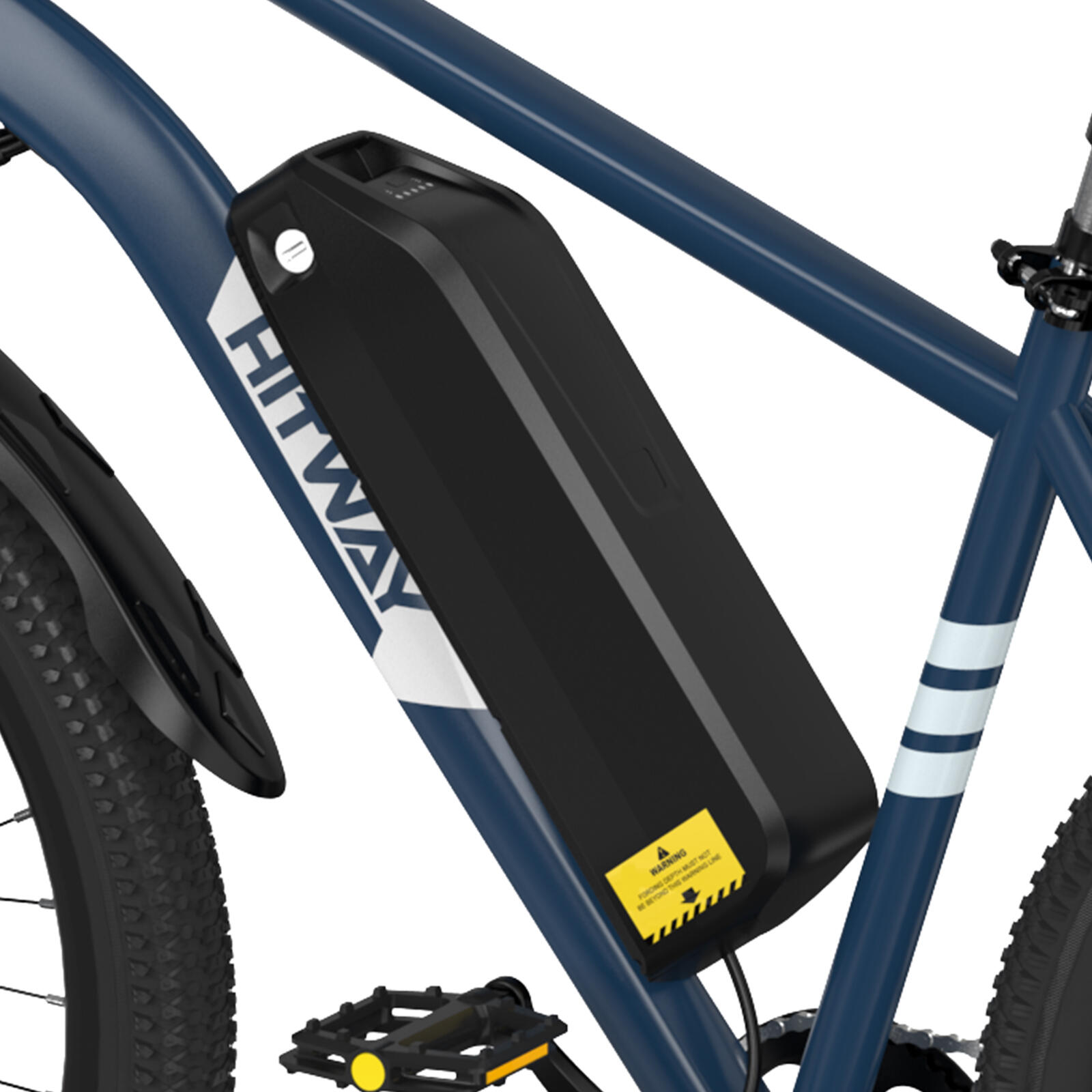 Homme VTT électrique 27,5" batterie 13Ah amovible 7 vitesses 100km 5/7
