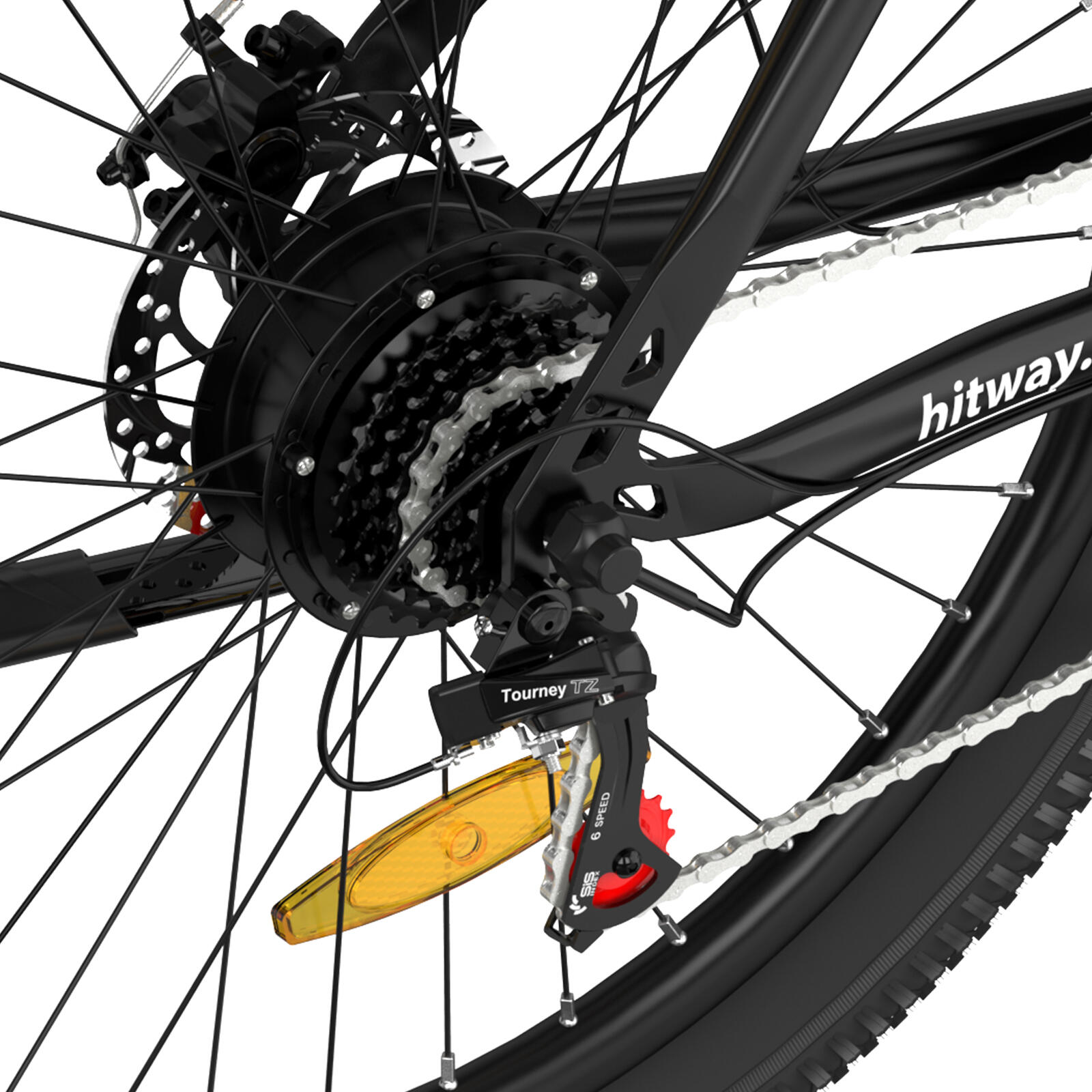 Homme VTT électrique 27,5" batterie 13Ah amovible 7 vitesses 100km 4/7