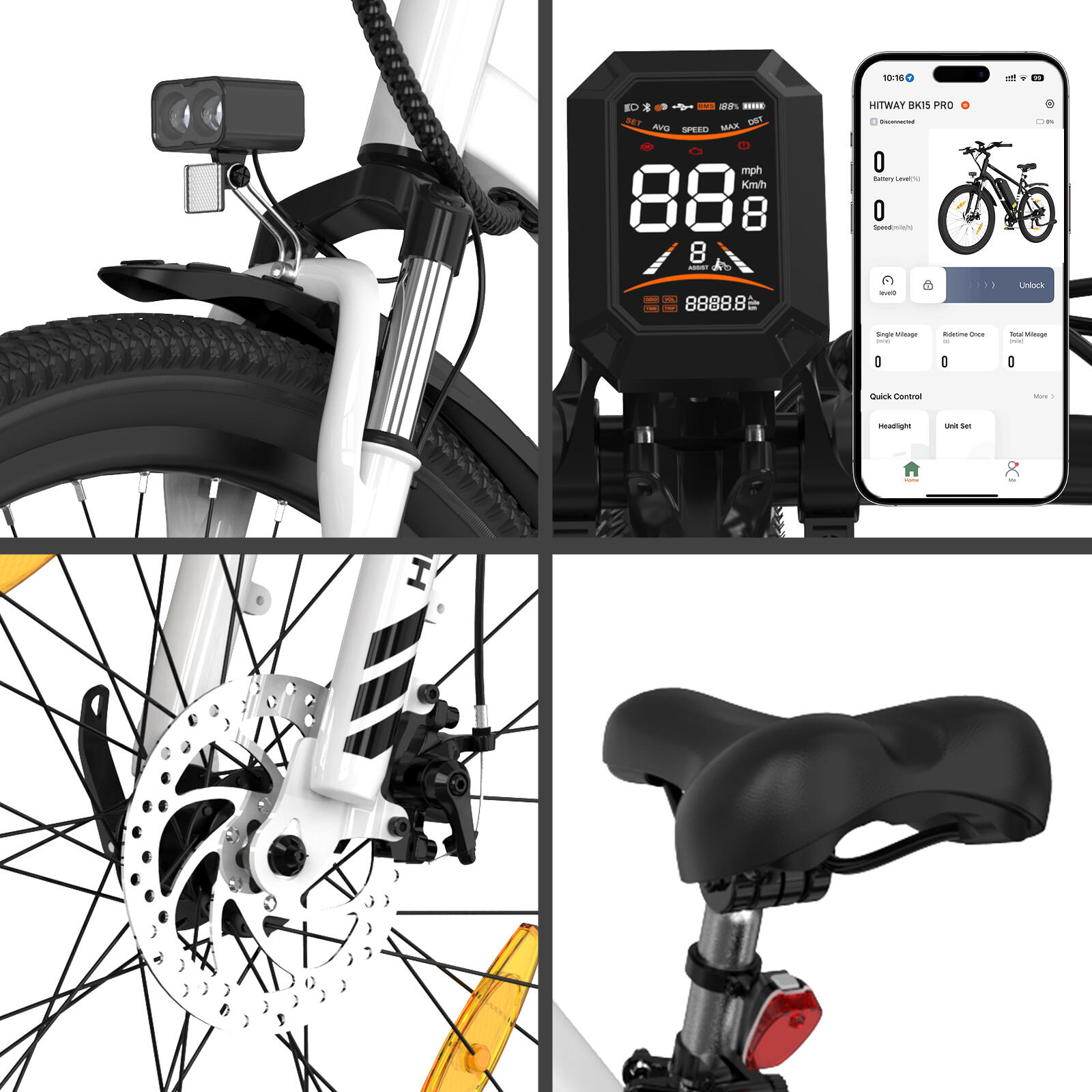 Elektrische mountainbike 27,5" uitneembare accu 7 versnellingen 6/7