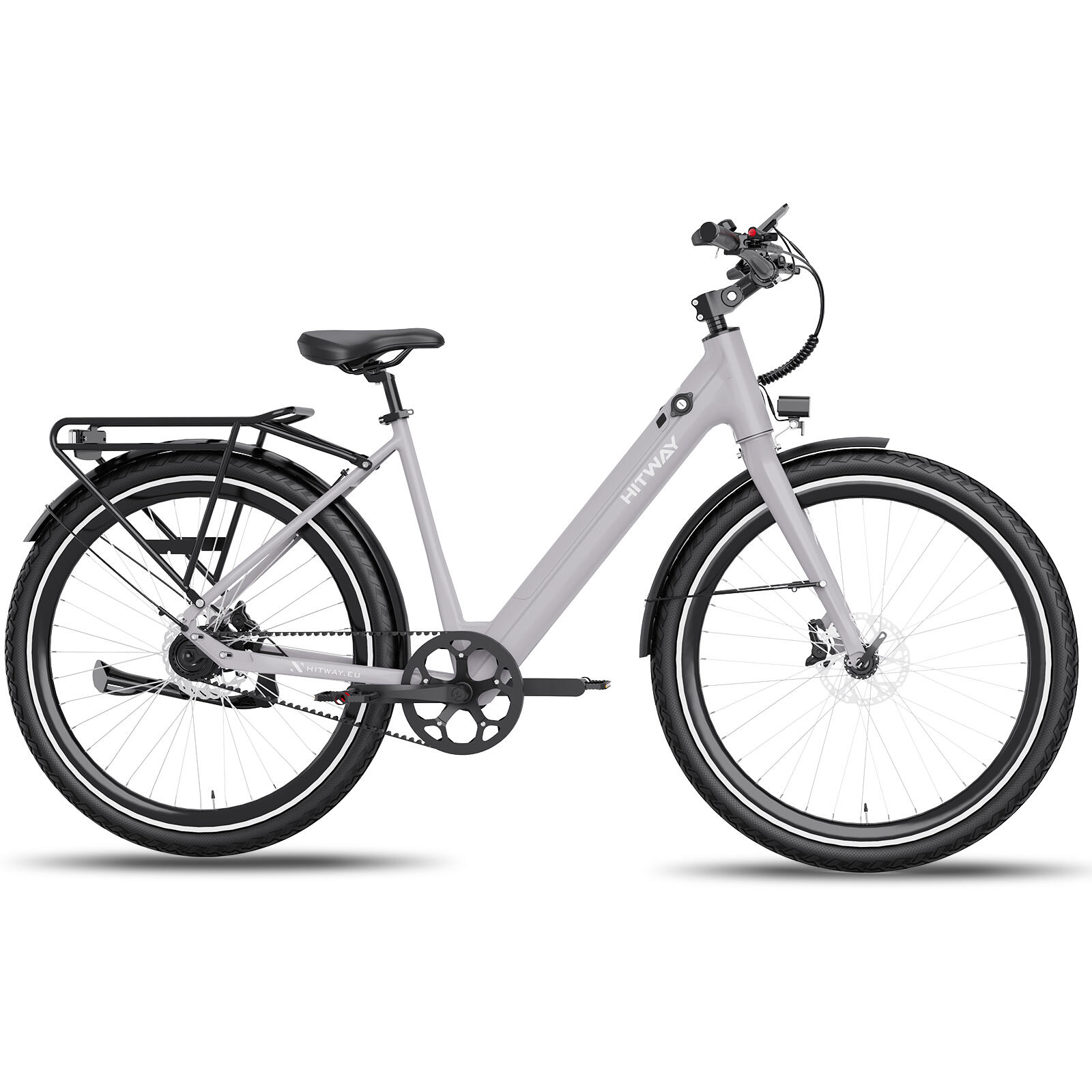 Bici elettrica da città telaio basso trasmissione a cinghia bk18pro 2/7