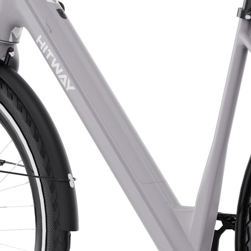 Bicicletă electrică de oraș cadru jos transmisie pe curea bk18pro