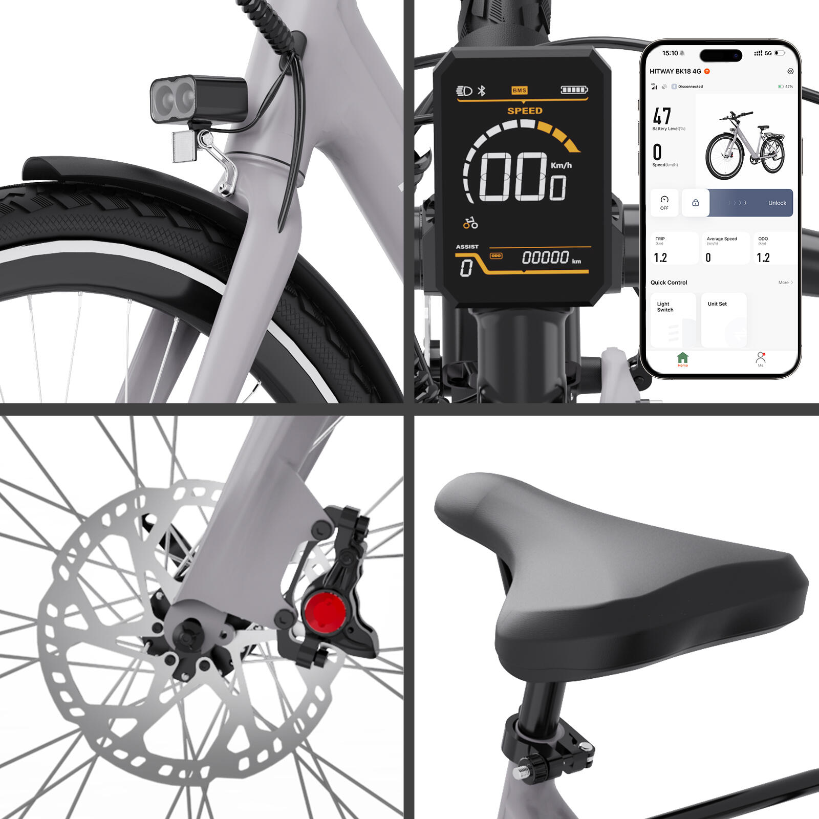 Bici elettrica da città telaio basso trasmissione a cinghia bk18pro 6/7
