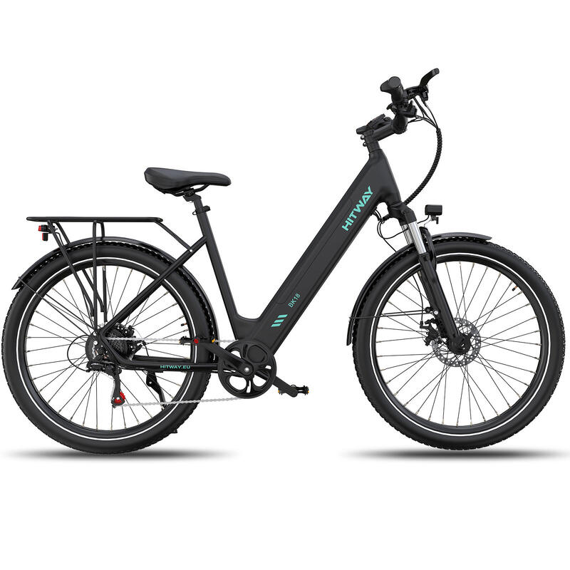 27,5" Bicicletă electrică urbană cadru jos baterie detașabilă BK18 APP NFC