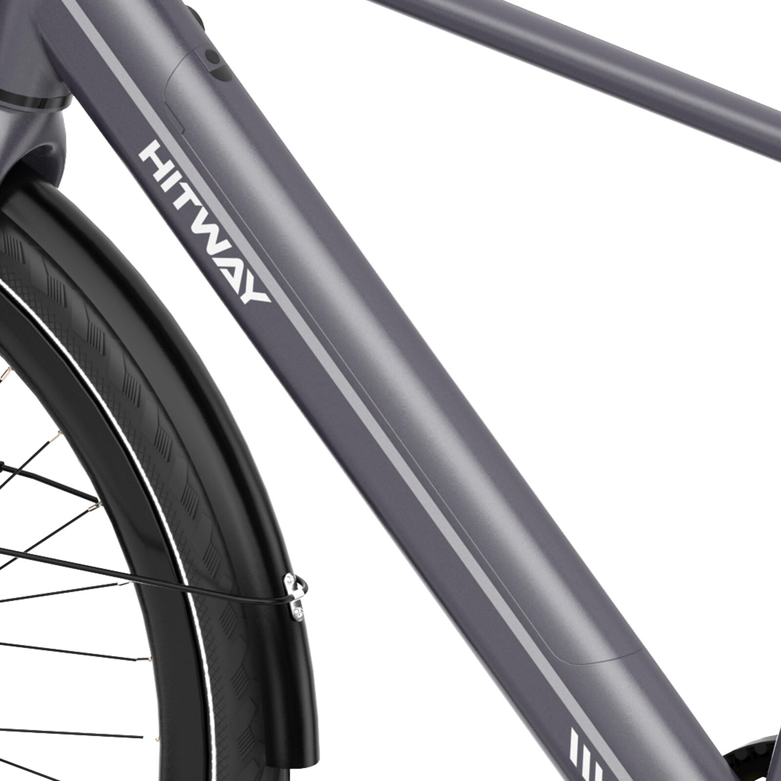 Vélo de ville électrique cadre haut courroie capteur de couple bk19pro 5/7