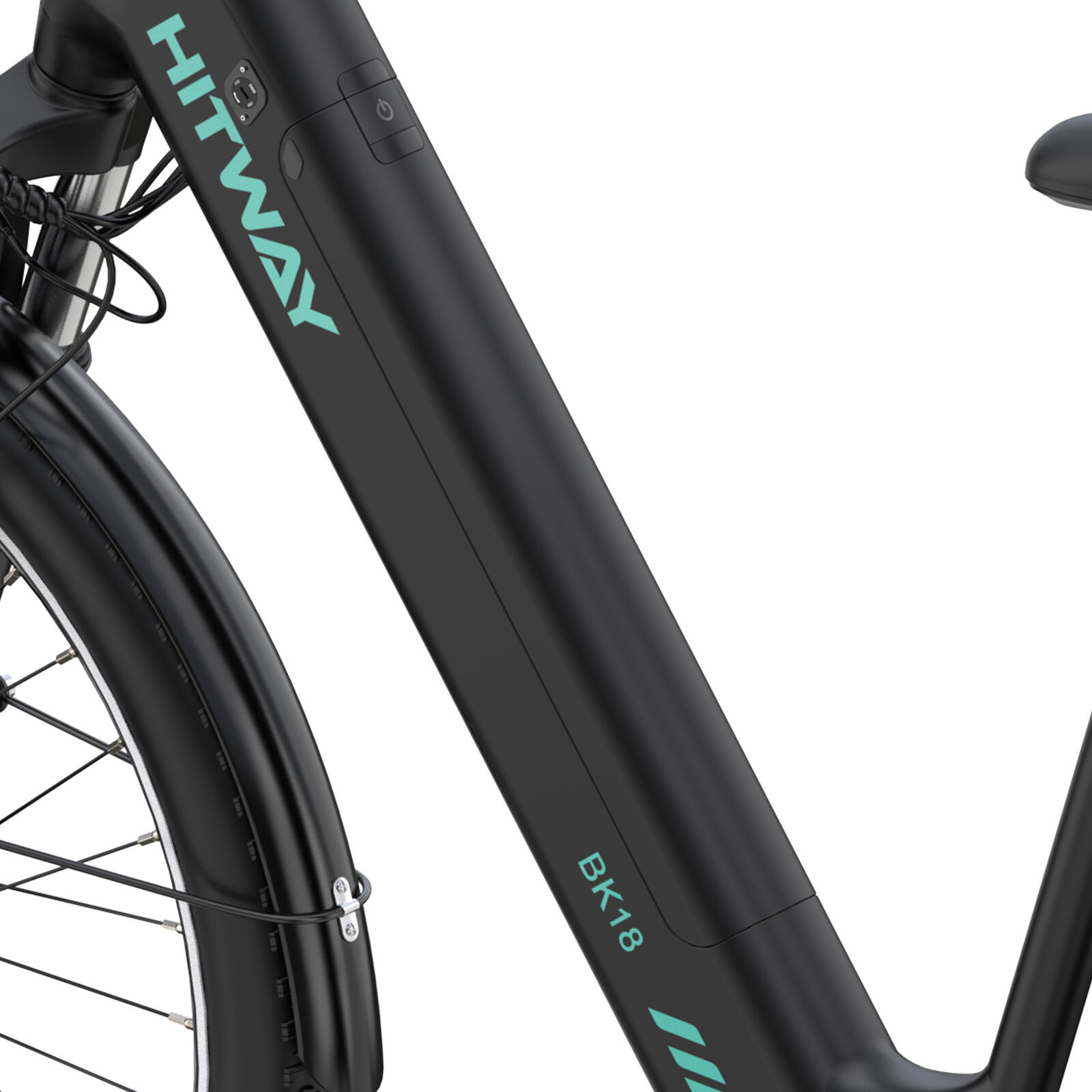 E-Bike Urbana HITWAY BK18 27.5": Cuadro Bajo, 100km Autonomía, App/NFC 5/7