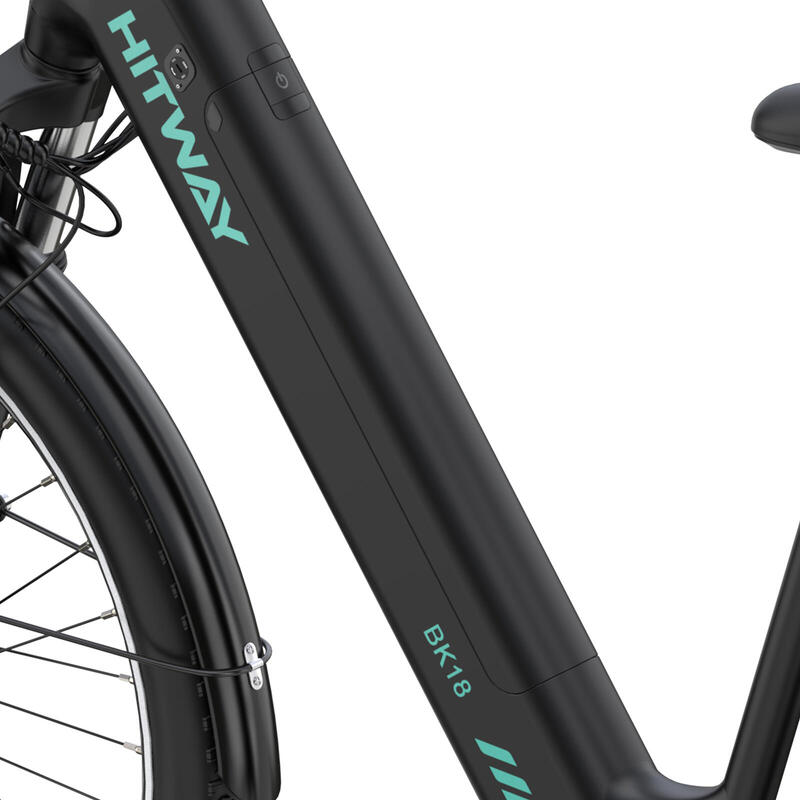 27,5" Bicicletă electrică urbană cadru jos baterie detașabilă BK18 APP NFC