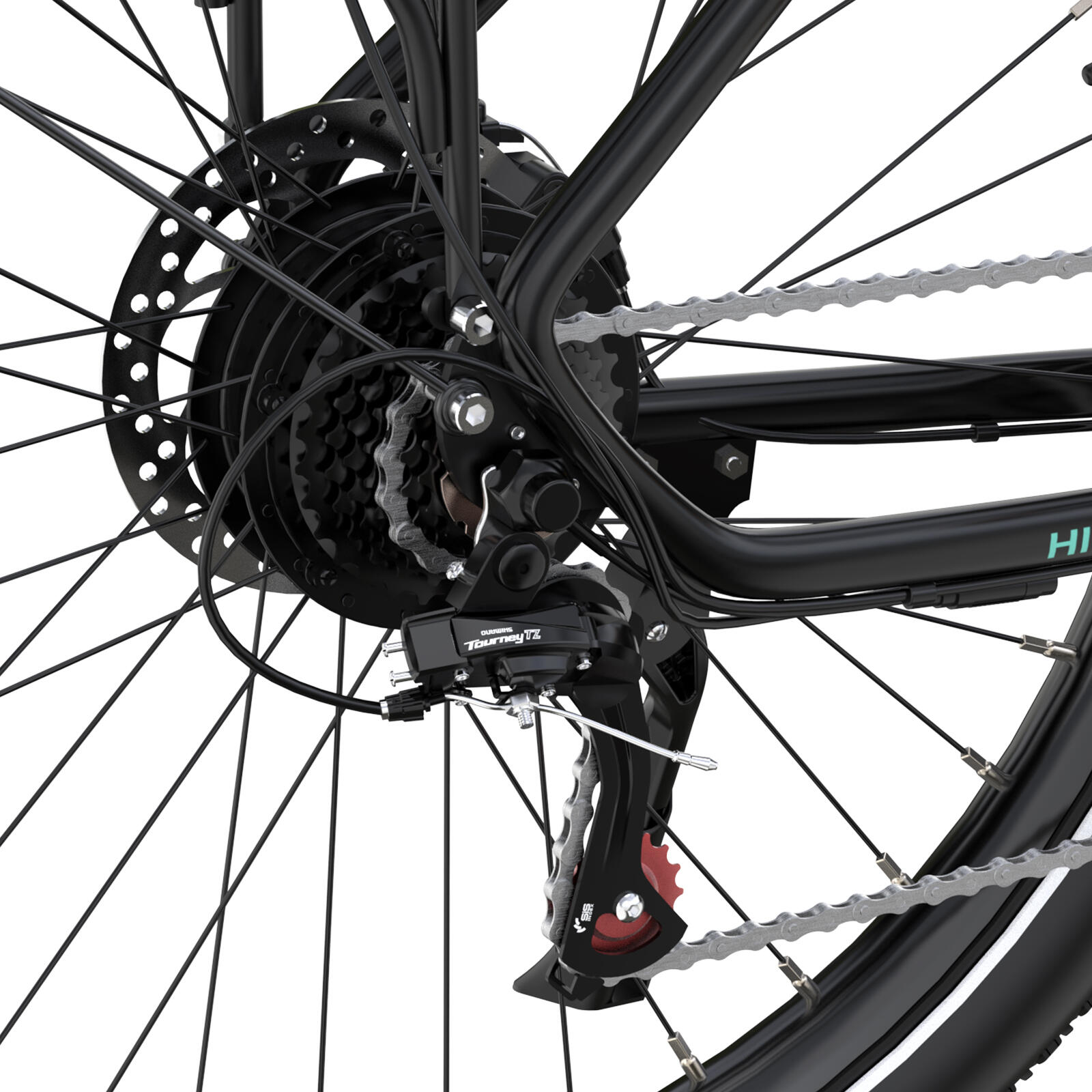E-Bike Urbana HITWAY BK18 27.5": Cuadro Bajo, 100km Autonomía, App/NFC 4/7