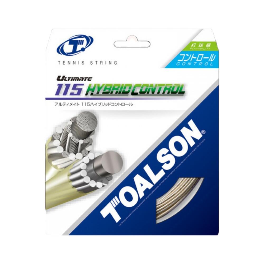 Toalson Ultimate 115 Hybrid Control 18L 1 10mm Tennis String Reel Gold White 4931946003823
