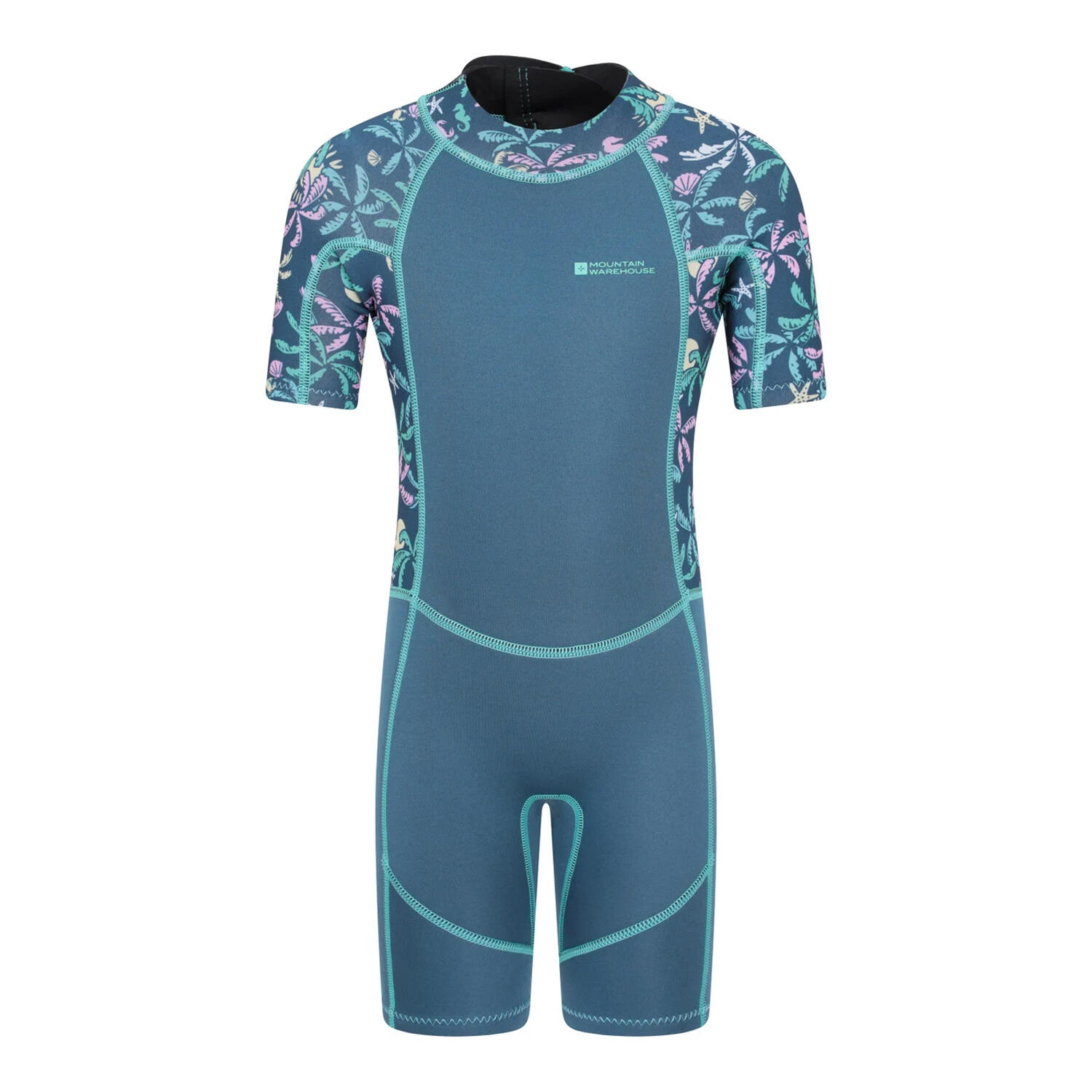 Mountain Warehouse Childrens/Kids Shorty Printed Wetsuit