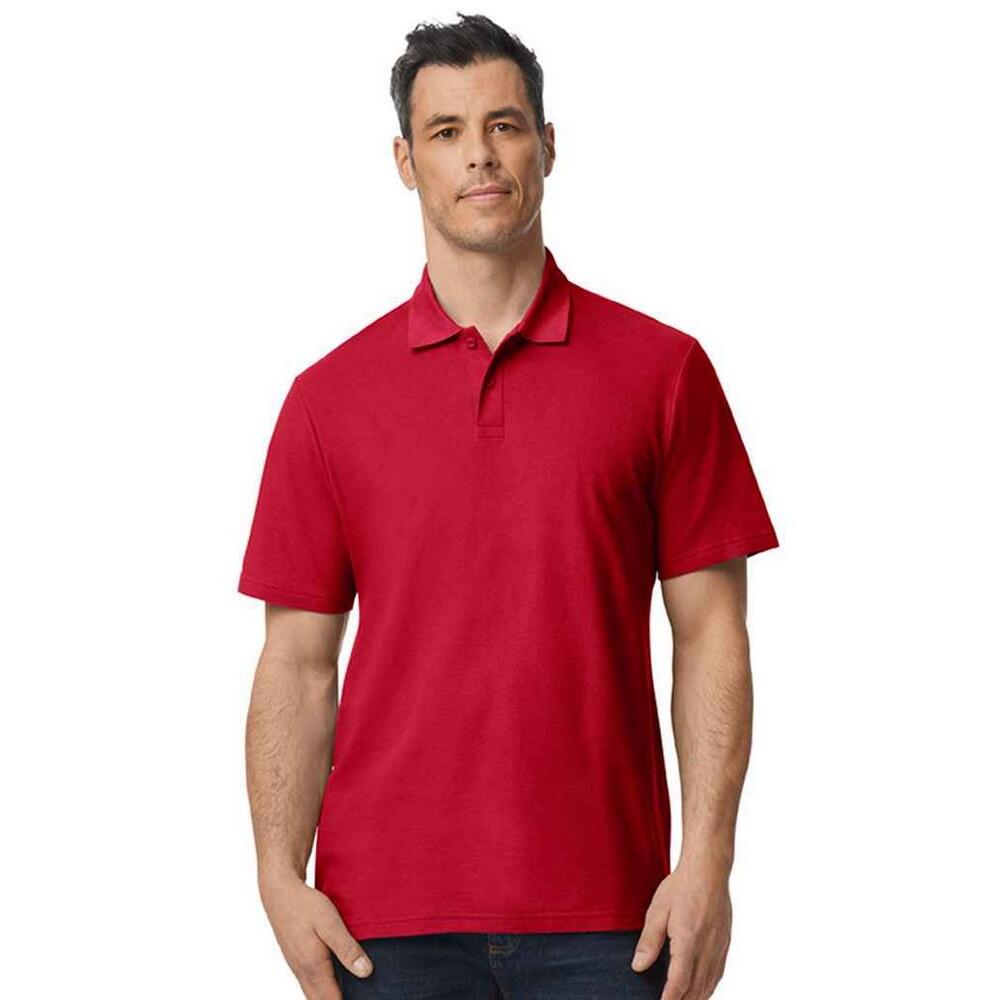 Gildan Mens SoftStyle Double Pique Polo Shirt