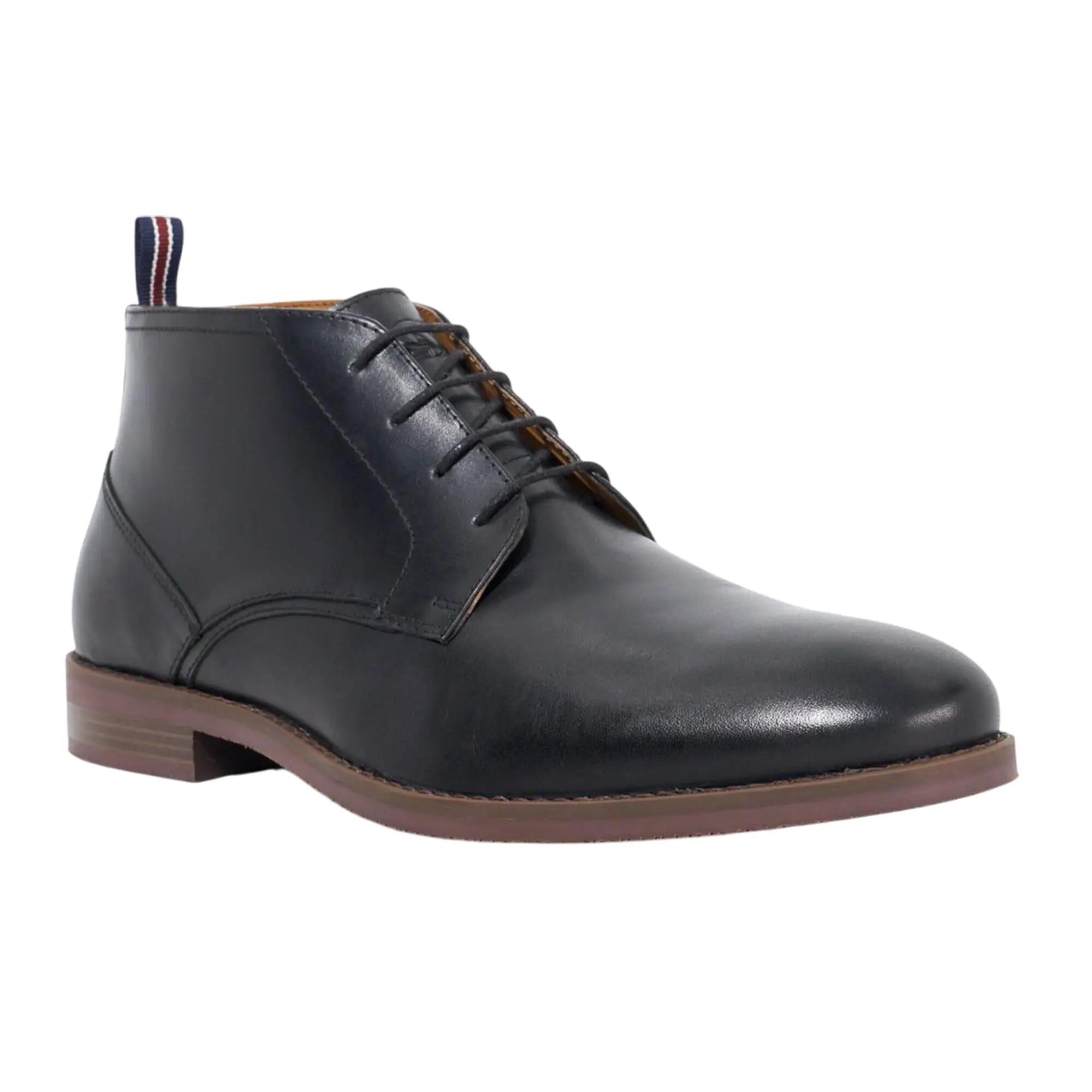 Dune London Mens Minato Leather Lace Up Ankle Boots