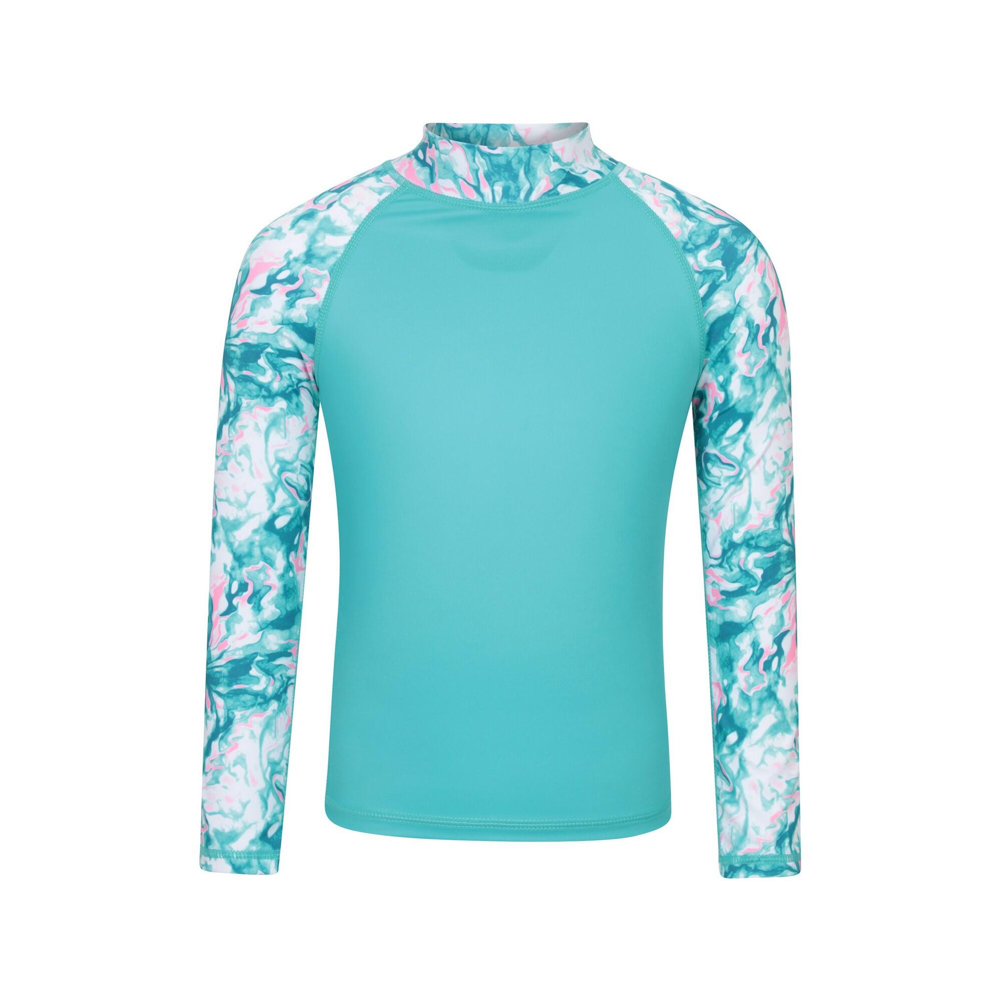 Mountain Warehouse Childrens/Kids Marble Effect Long-Sleeved Rash Guard