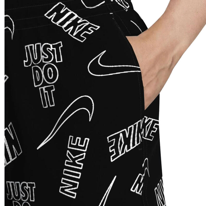 Nike Swim Breaker Multi Print 5" Volley Short Black – Costume Mare Unisex XXL 3/3