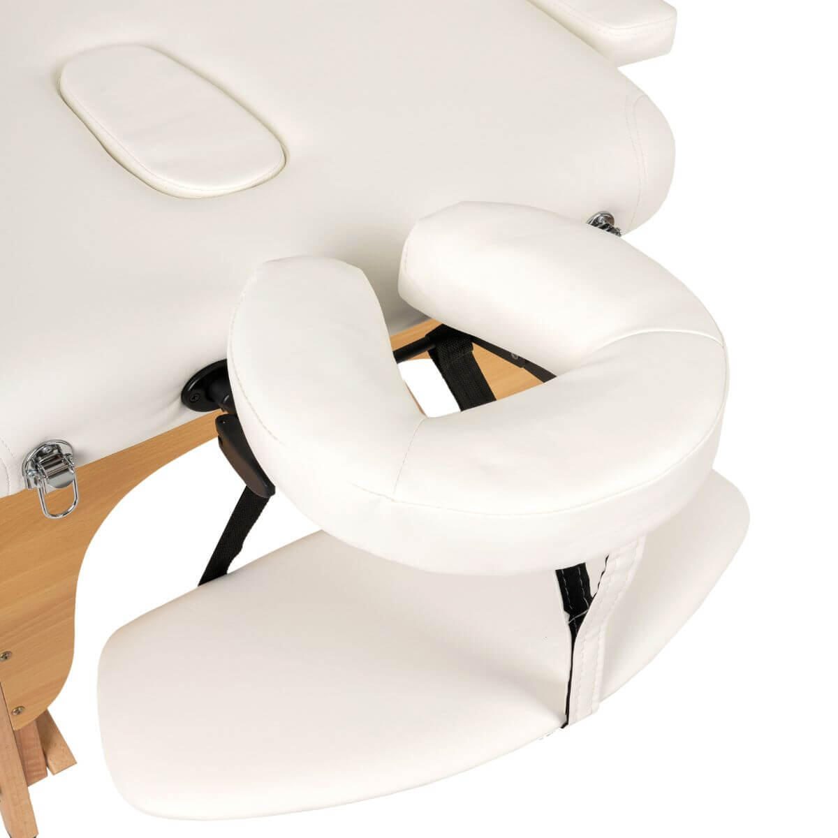 Marquesa de Massagem Portátil 2 Corpos 70 cm Madeira Branca 7/7