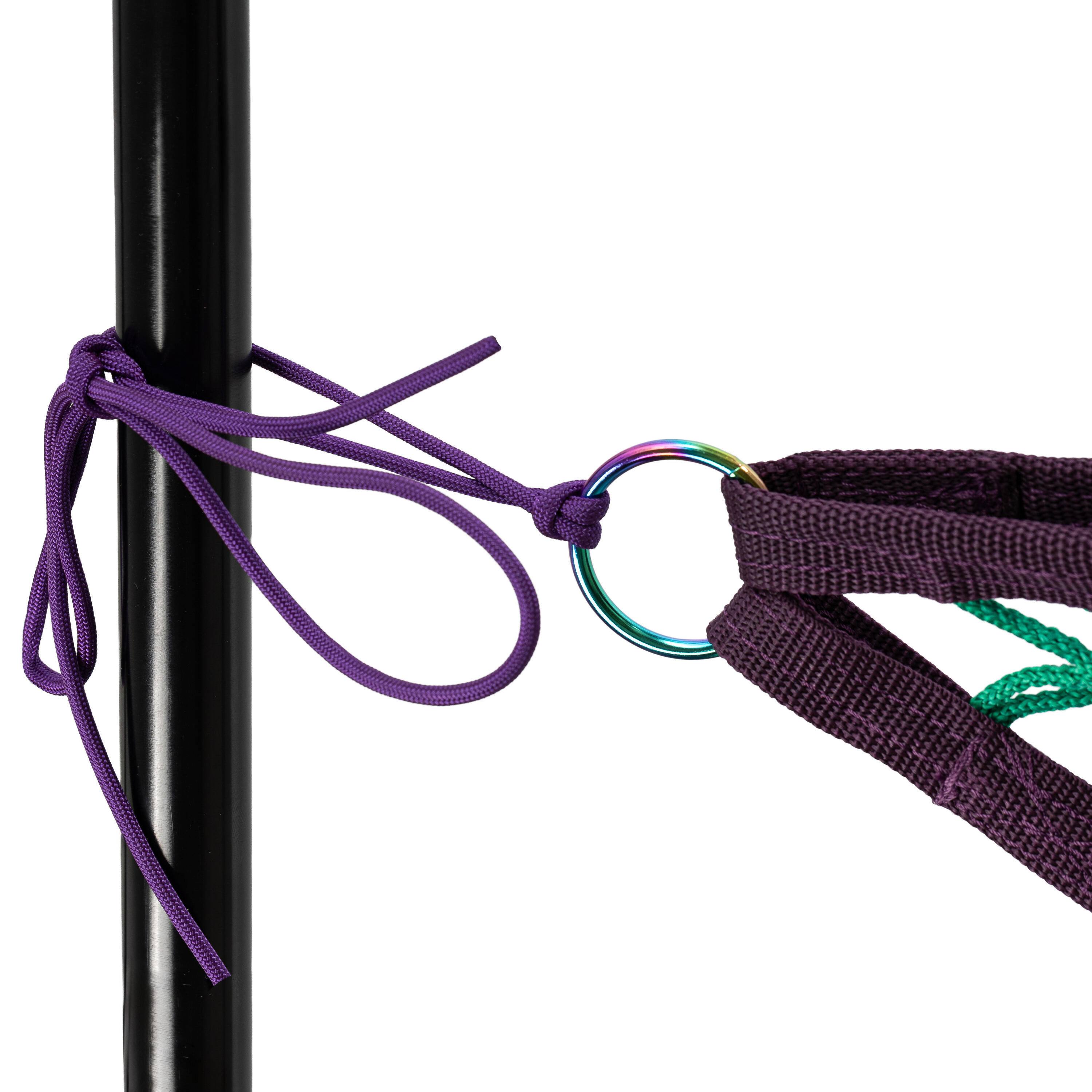Rete per fieno GALOP WEAR RAINBOW 130x90cm con corde di fissaggio incluse 3/4