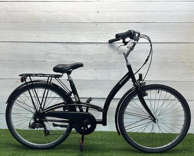Btwin stadsfiets, zwart - framemaat 43 cm