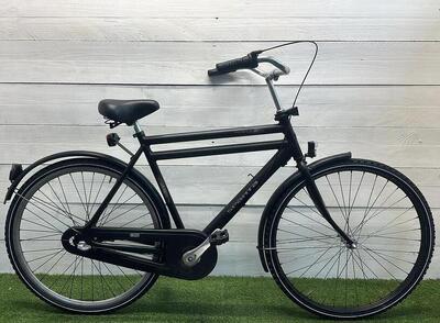 Sparta stadsfiets zwart 28" - tweedehands, coasterrem, kettingkast