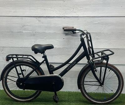 Transport stadsfiets, zwart - framemaat 33 cm, bagagedrager inbegrepen