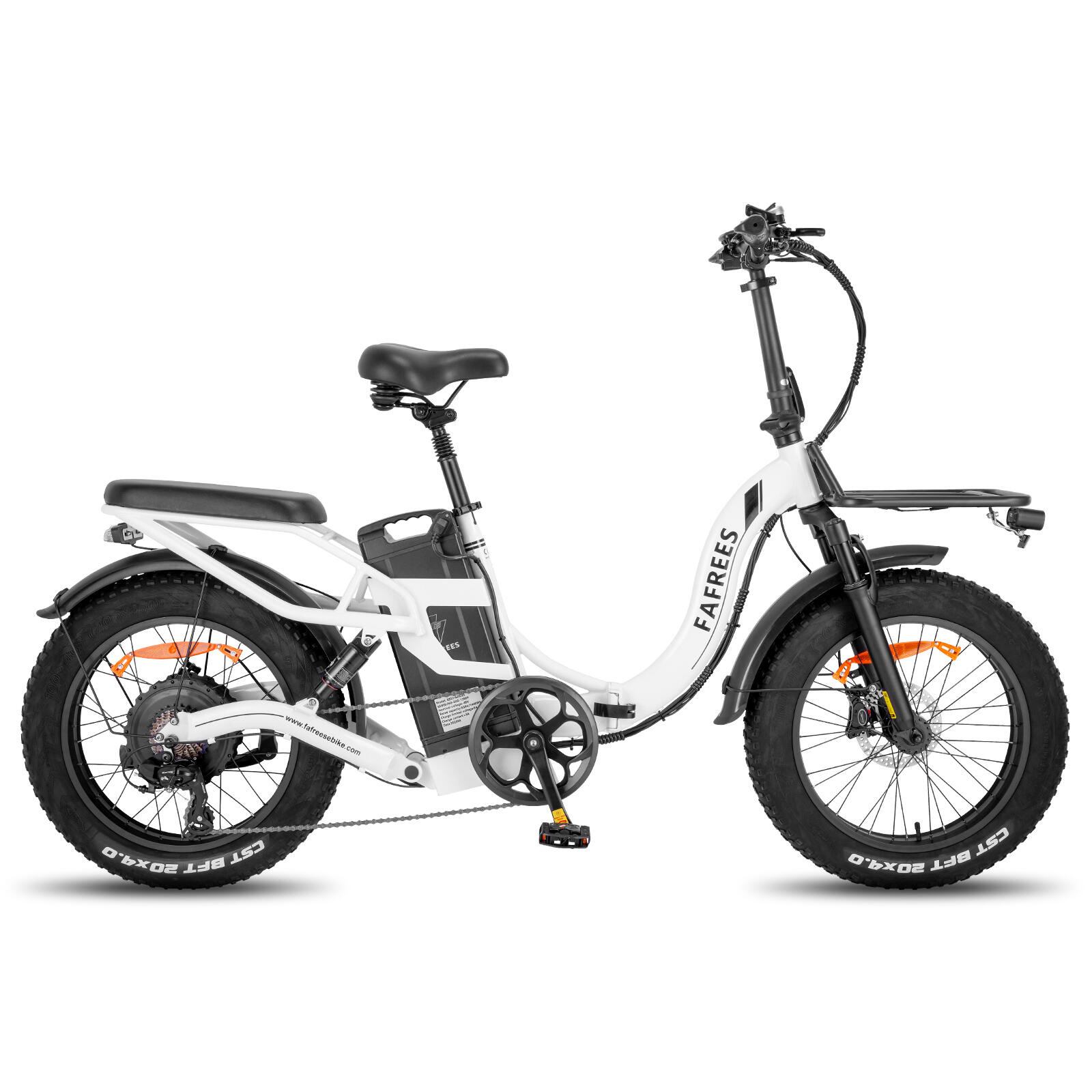 F20 X-Max Bicicleta eléctrica plegable 48V 30Ah neumático grueso 20 pulgadas 4/7