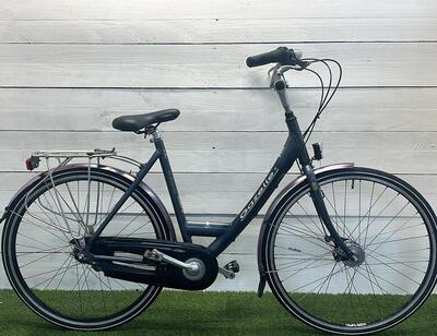 Gazelle stadsfiets, blauw - 28" 7-speed, handremmen, met standaard.