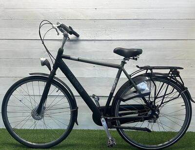 Gazelle stadsfiets zwart, stadsfiets city speed, 28", tweedehands