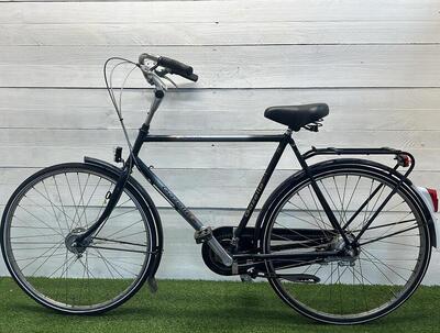 Gazelle stadsfiets zwart, stadsfiets city speed, 28", tweedehands